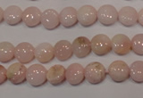 COP1011 15.5 inches 8mm flat round natural pink opal gemstone beads