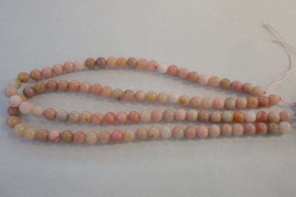 COP1061 15.5 inches 8mm round natural pink opal gemstone beads