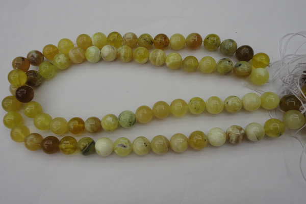 COP1204 15.5 inches 12mm round yellow opal gemstone beads
