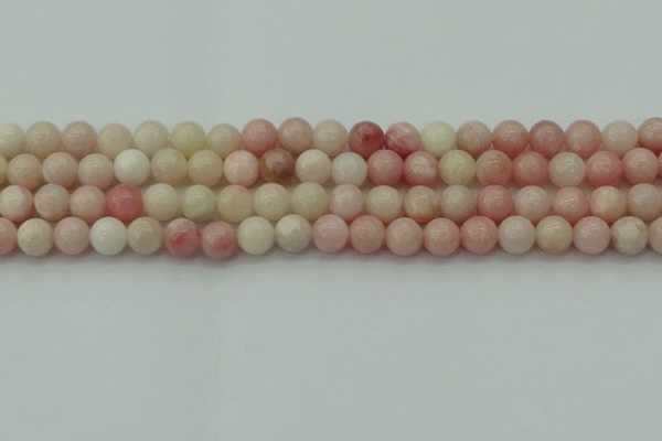 COP1226 15.5 inches 6mm round Chinese pink opal beads wholesale