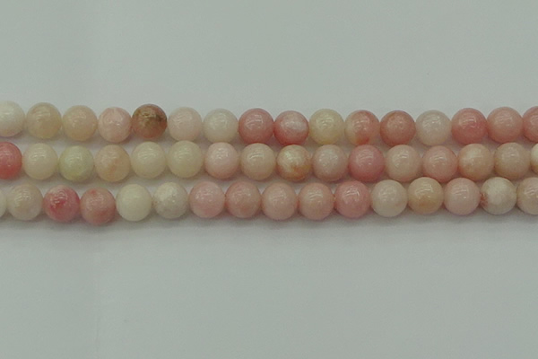 COP1227 15.5 inches 8mm round Chinese pink opal beads wholesale