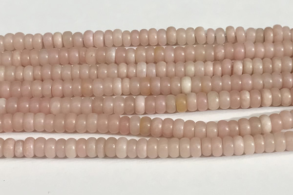 COP1237 15.5 inches 3.5*6mm rondelle Chinese pink opal beads