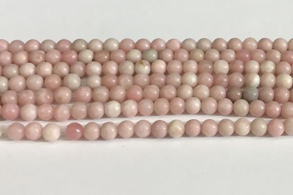 COP1241 15.5 inches 6mm round Chinese pink opal beads
