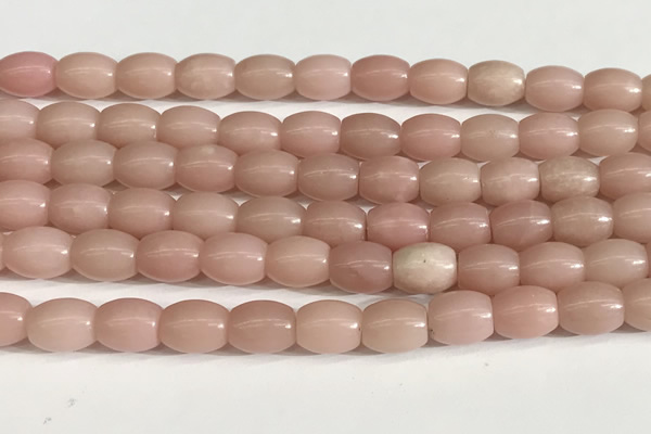 COP1245 15.5 inches 8*10mm rice Chinese pink opal beads