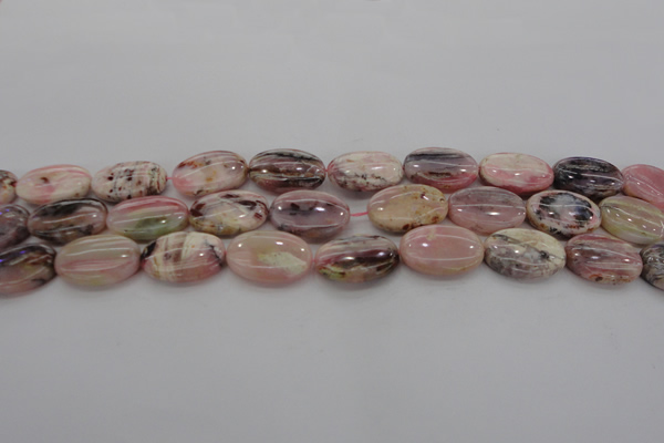 COP1275 15.5 inches 13*18mm oval natural pink opal gemstone beads