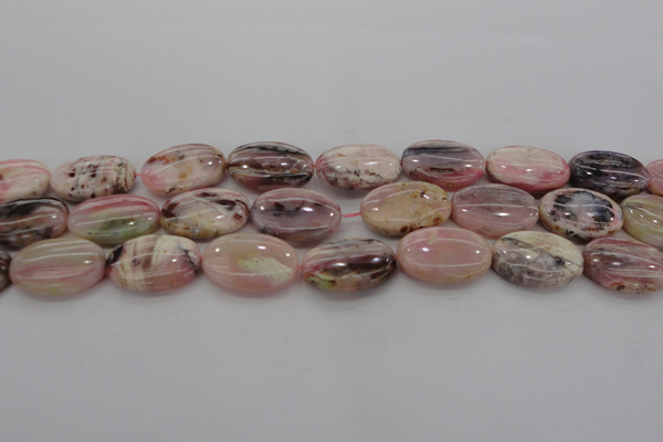 COP1277 15.5 inches 18*25mm oval natural pink opal gemstone beads