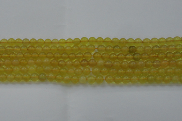 COP1301 15.5 inches 6mm round natural yellow opal gemstone beads