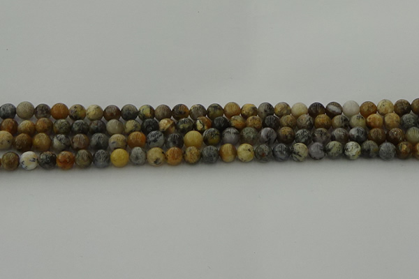 COP1381 15.5 inches 6mm round moss opal gemstone beads whholesale