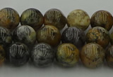 COP1382 15.5 inches 8mm round moss opal gemstone beads whholesale