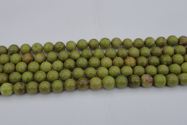 COP1403 15.5 inches 10mm round yellow opal gemstone beads