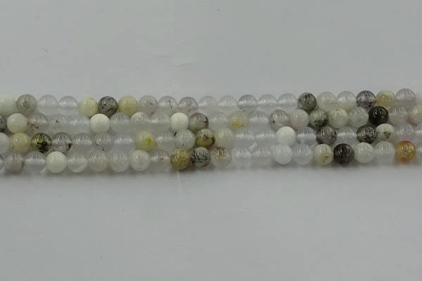 COP1451 15.5 inches 6mm round grey opal gemstone beads
