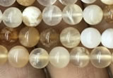 COP1456 15.5 inches 6mm round yellow opal gemstone beads