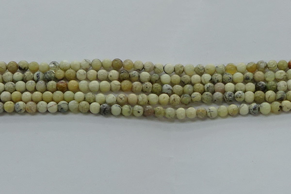 COP1460 15.5 inches 4mm round African opal gemstone beads