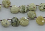 COP1482 15.5 inches 10*10mm briolette African opal gemstone beads
