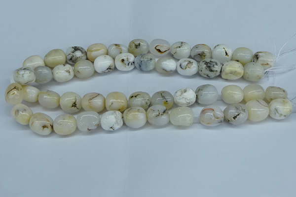 COP1485 15.5 inches 10*14mm - 12*16mm nuggets grey opal beads