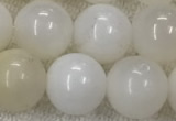 COP1590 15.5 inches 10mm round white opal gemstone beads
