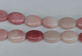 COP165 15.5 inches 10*14mm oval pink opal gemstone beads wholesale