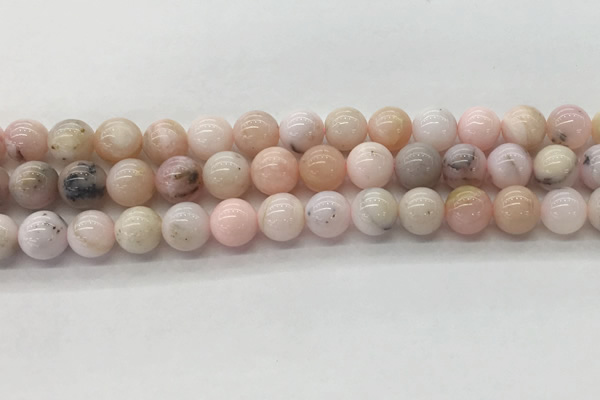 COP1703 15.5 inches 8mm round natural pink opal gemstone beads