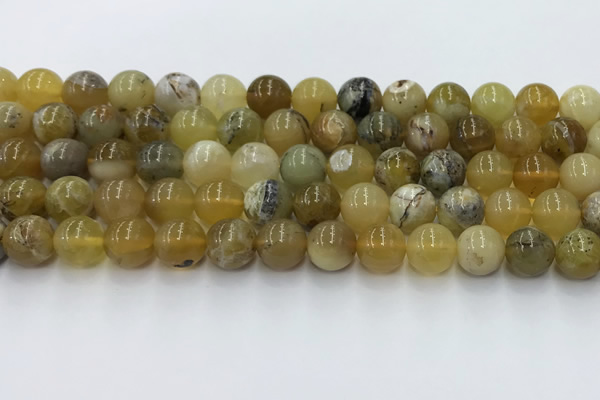 COP1737 15.5 inches 10mm round yellow opal beads wholesale