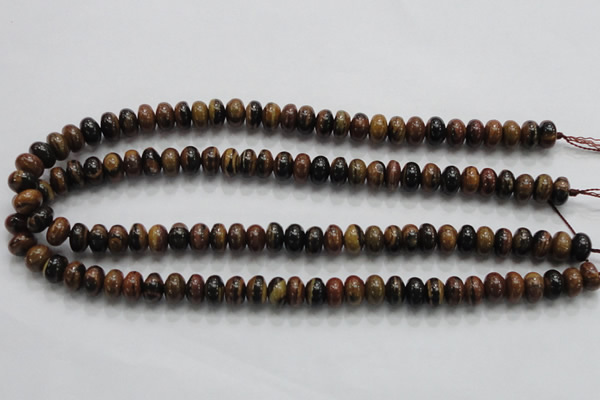 COP201 15.5 inches 6*10mm rondelle natural brown opal gemstone beads