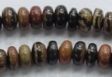 COP202 15.5 inches 7*12mm rondelle natural brown opal gemstone beads