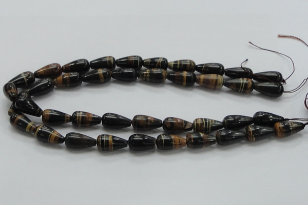 COP238 15.5 inches 10*20mm teardrop natural brown opal gemstone beads
