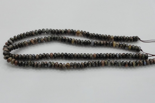 COP268 15.5 inches 4*8mm rondelle natural grey opal gemstone beads