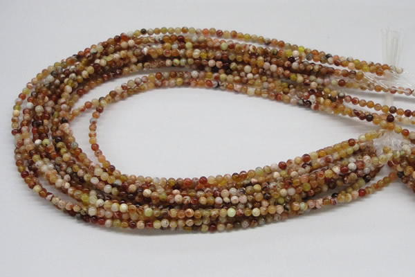 COP300 15.5 inches 4mm round brandy opal gemstone beads wholesale