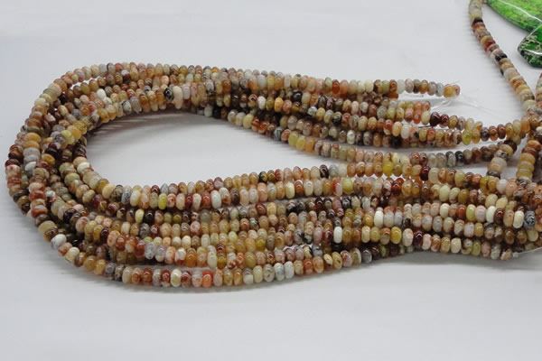 COP302 15.5 inches 3*6mm rondelle brandy opal gemstone beads wholesale