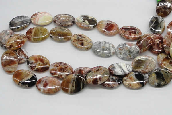 COP307 15.5 inches 22*30mm oval brandy opal gemstone beads wholesale
