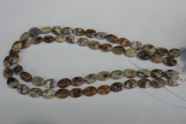 COP315 15.5 inches 10*14mm oval brandy opal gemstone beads wholesale