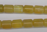 COP339 15.5 inches 10*12mm tube yellow opal gemstone beads