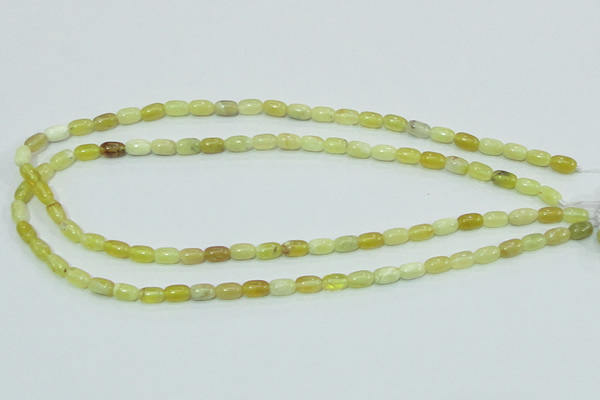 COP356 15.5 inches 5*8mm rice yellow opal gemstone beads wholesale