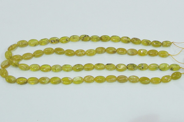 COP361 15.5 inches 9*12mm oval yellow opal gemstone beads wholesale