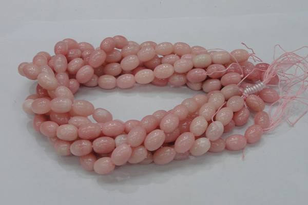 COP409 15.5 inches 10*14mm rice Chinese pink opal gemstone beads