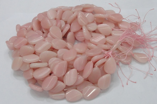 COP425 15.5 inches 18*24mm twisted teardrop Chinese pink opal gemstone bead