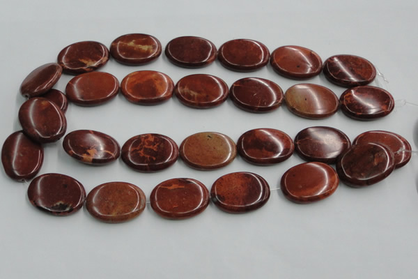 COP524 15.5 inches 22*30mm oval red opal gemstone beads wholesale