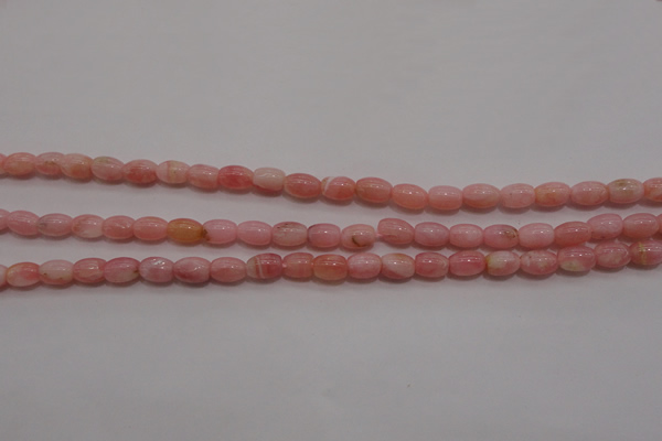 COP85 15.5 inches 4*6mm drum natural pink opal gemstone beads