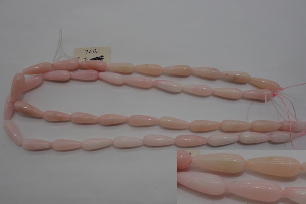 COP87 15.5 inches 8*20mm teardrop natural pink opal gemstone beads
