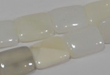 COP914 15.5 inches 13*18mm rectangle natural white opal gemstone beads