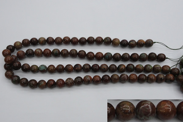 COP953 15.5 inches 10mm round green opal gemstone beads wholesale