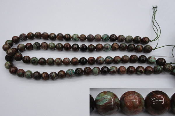 COP987 15.5 inches 10mm round green opal gemstone beads wholesale