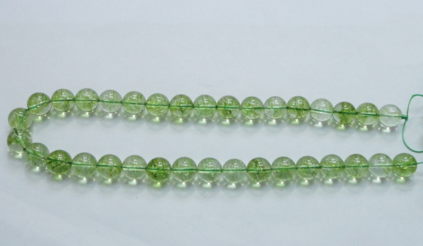 COQ08 16 inches 18mm round dyed olive quartz beads wholesale