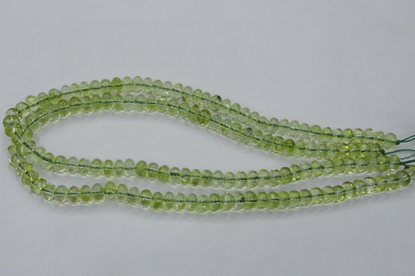 COQ20 16 inches 5*10mm rondelle dyed olive quartz beads wholesale