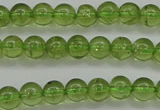 COQ202 15.5 inches 4mm - 5mm round natural olive quartz beads