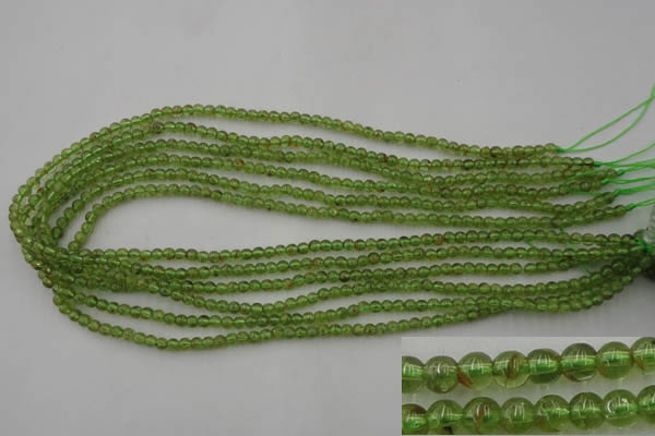 COQ51 15.5 inches 4mm round natural olive quartz beads wholesale