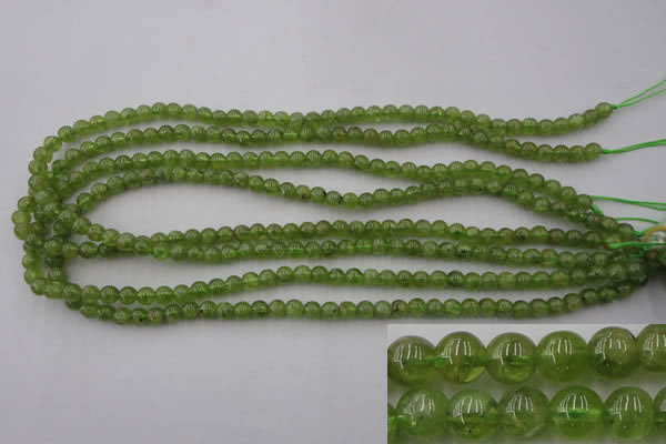 COQ52 15.5 inches 6mm round natural olive quartz beads wholesale