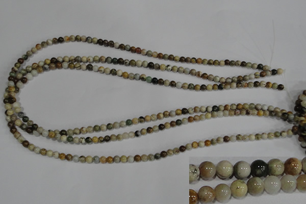 COS160 15.5 inches 4mm round ocean stone beads wholesale