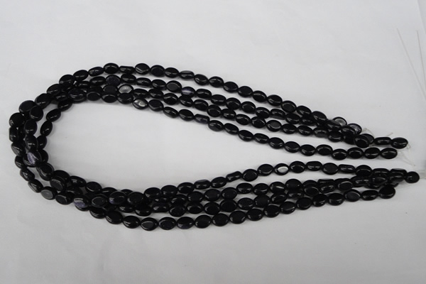 COV02 15.5 inches 6*8mm oval blue goldstone beads wholesale