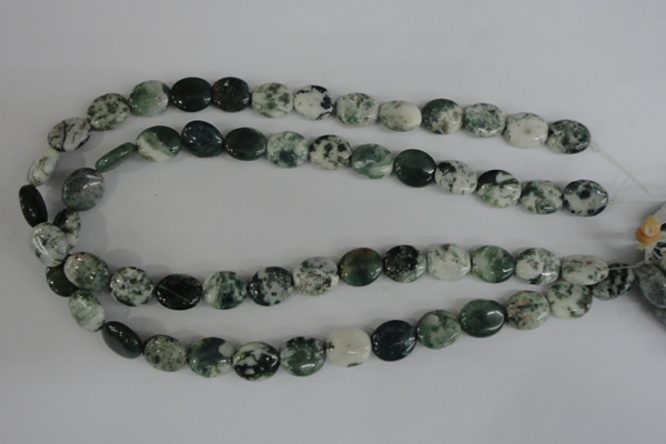 COV100 15.5 inches 12*14mm oval tree agate beads wholesale
